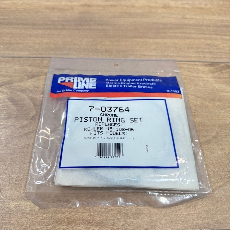 New PRIME-LINE PISTON RING SET / STD / Replaces KOHLER 45-108-06