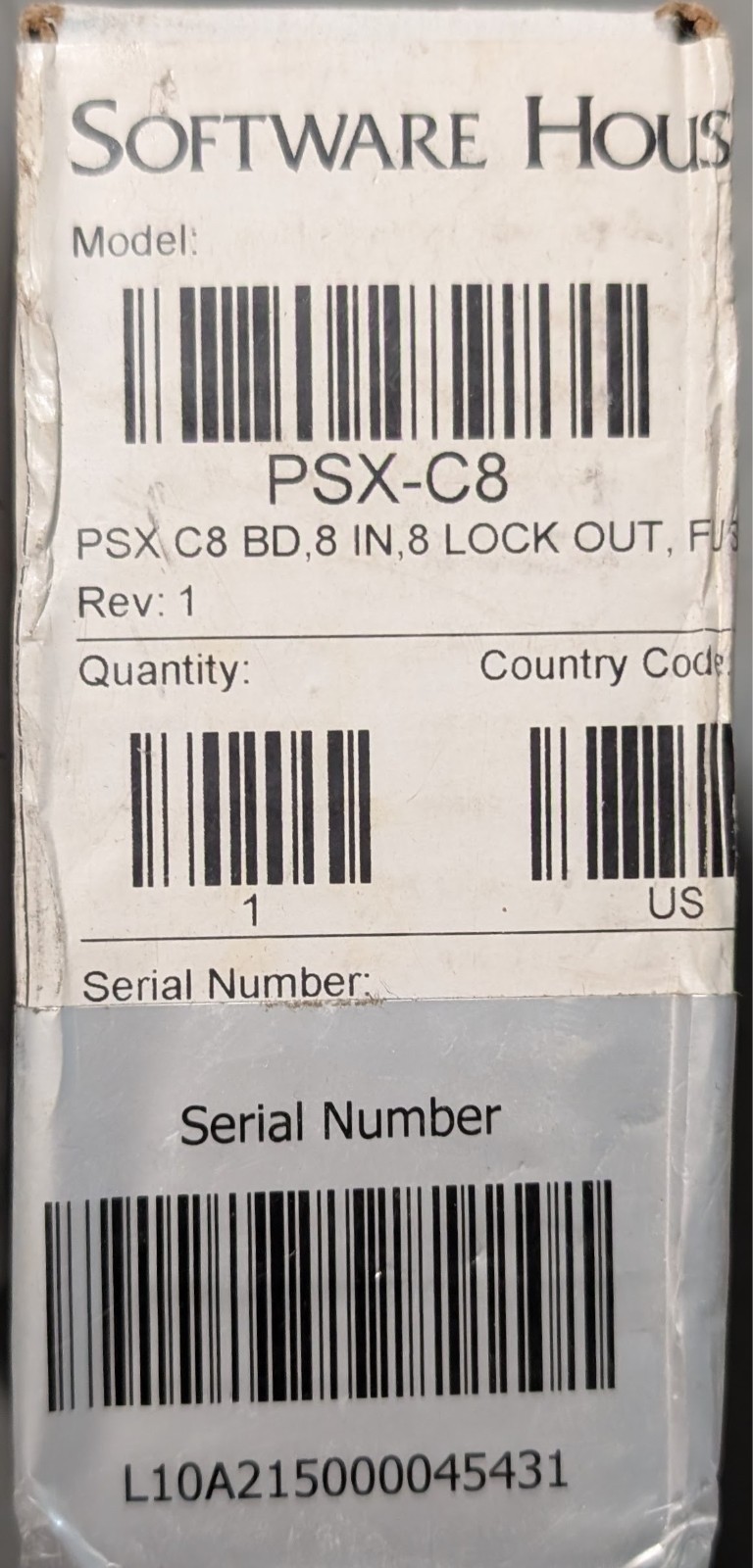 Software House PSX-C8 - SAME DAY SHIPPING