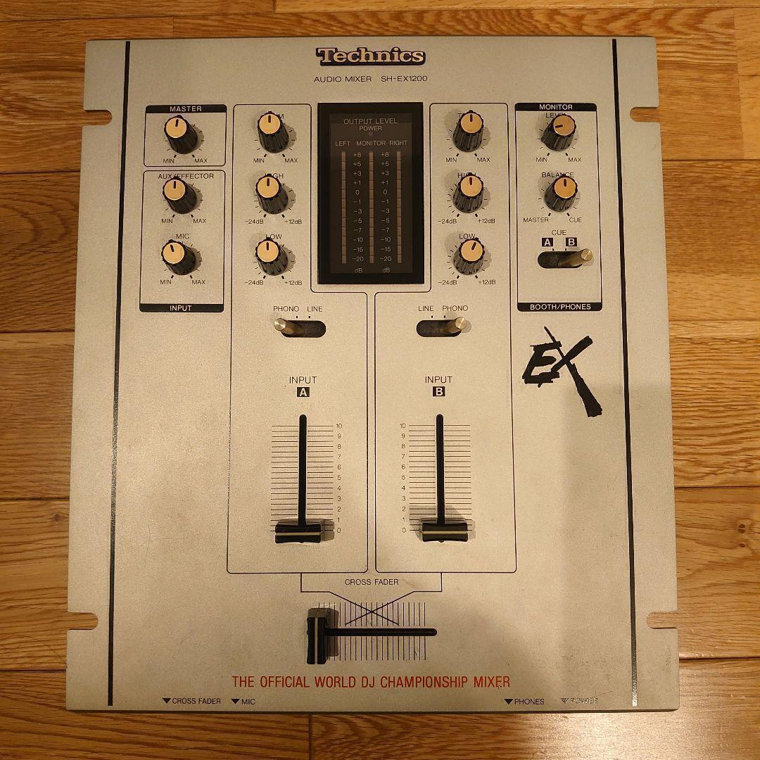 Technics SH-EX1200 DJ Mixer Audio Mixer Silver Analog Tested Working