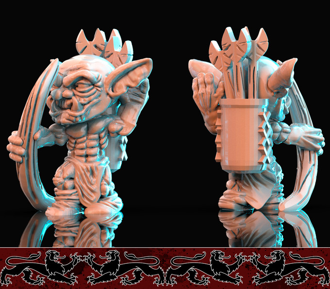 Dungeons & Dragons Playable Character - Male Goblin - Ranger, Rogue, Fighter