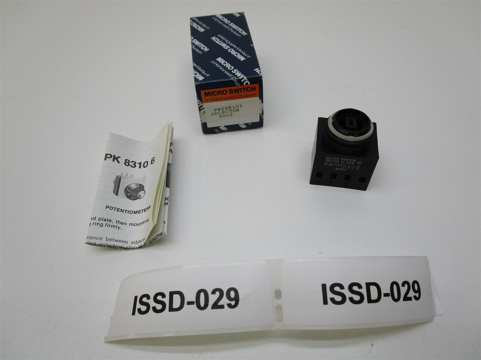 Honeywell PWSHB101 Selector Switch Base