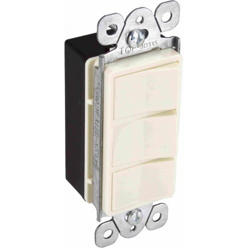 Orbit 3DS15-W 15A TRIPLE COMB. DECOR. SWITCH - WHITE
