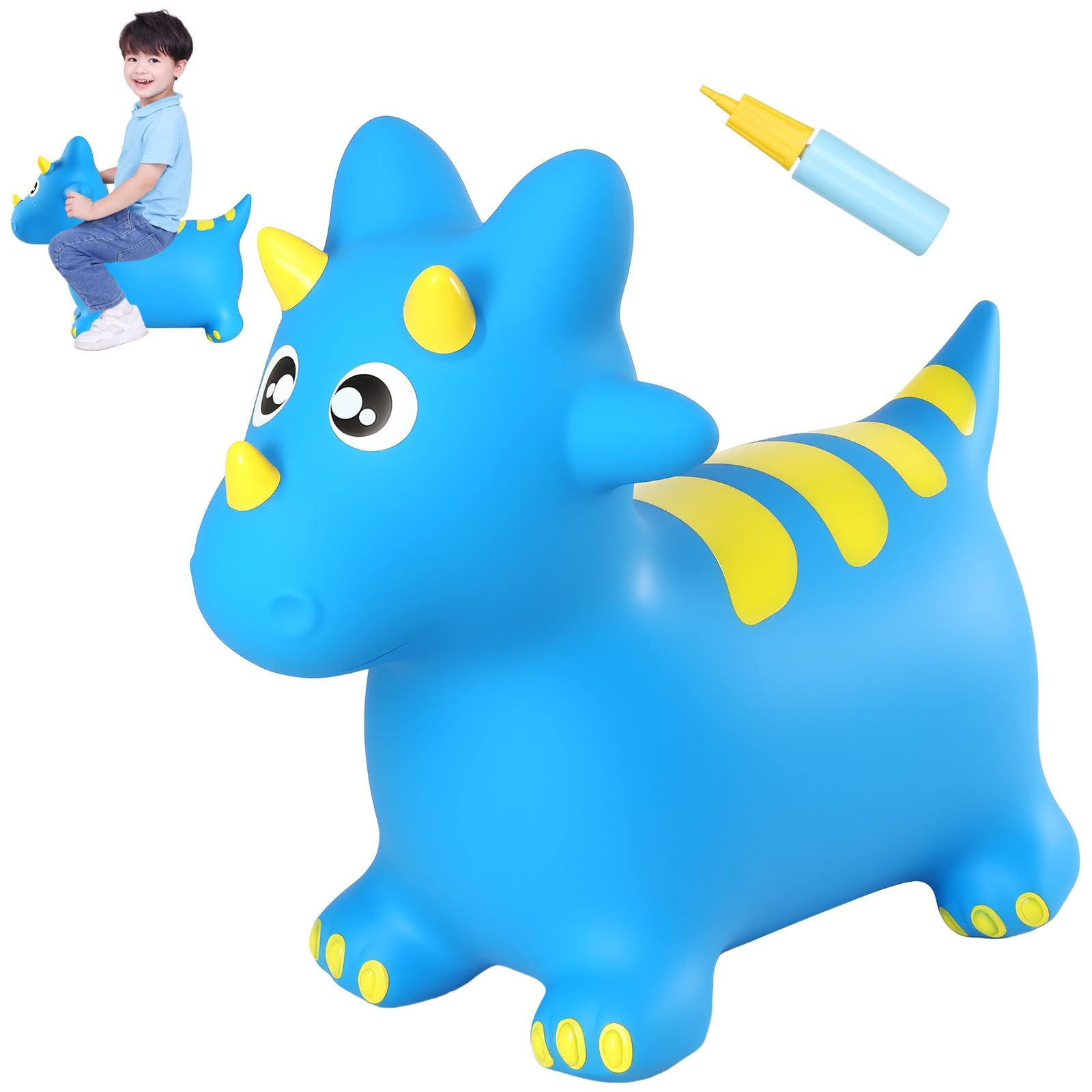 INPANY Bouncy Horse, Dinosaur Hopper Toys, Toddler Bouncing Animal, Dinosaur Par