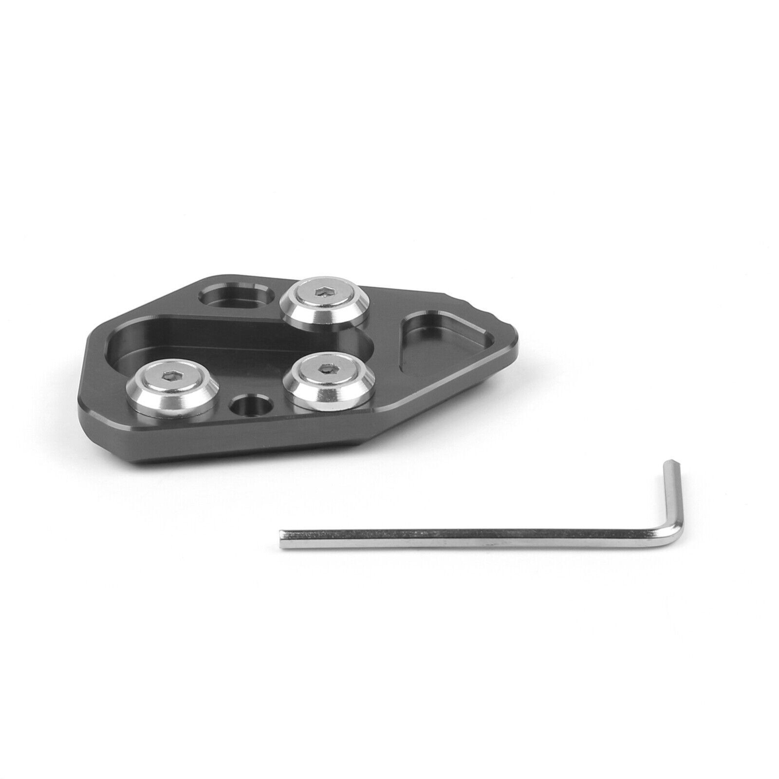 Side Stand Kickstand Plate Pad For BMW F800R 09-15 HP2 SPORT 08-10 R1200S Gray