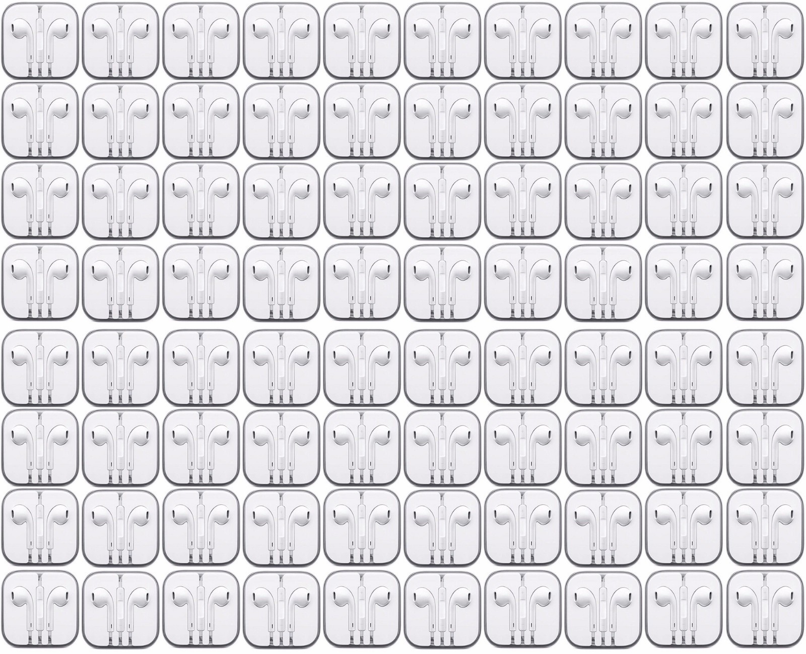 Lot of 80 Earbuds Earphone Headset With Mic For Apple iPhone 5 iPhone 6/6s iPod
