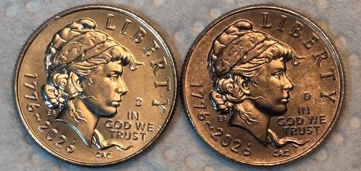 2026 D Emerging Liberty Dime Improper Annealed Error Nice Contrast!