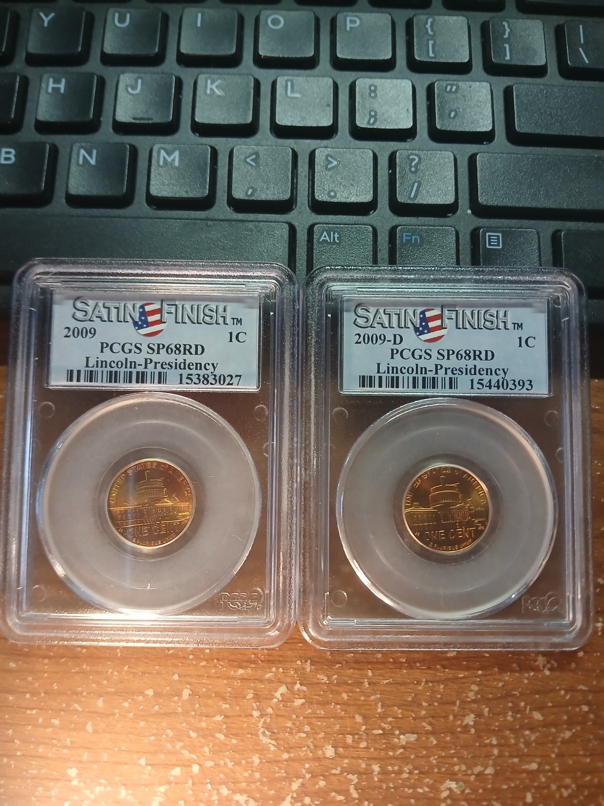 2009 P & D 1 Cent Satin Finish SP 68 RD Lincoln Presidency .