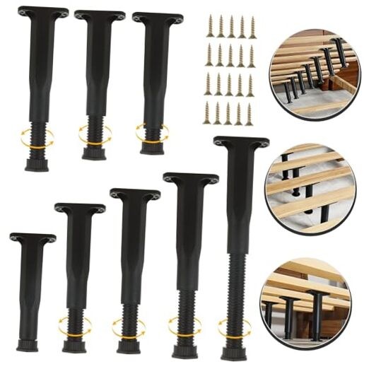 8 Pack Bed Support Legs 8.2-14.7 Inch Height Adjustable Bed Frame Support