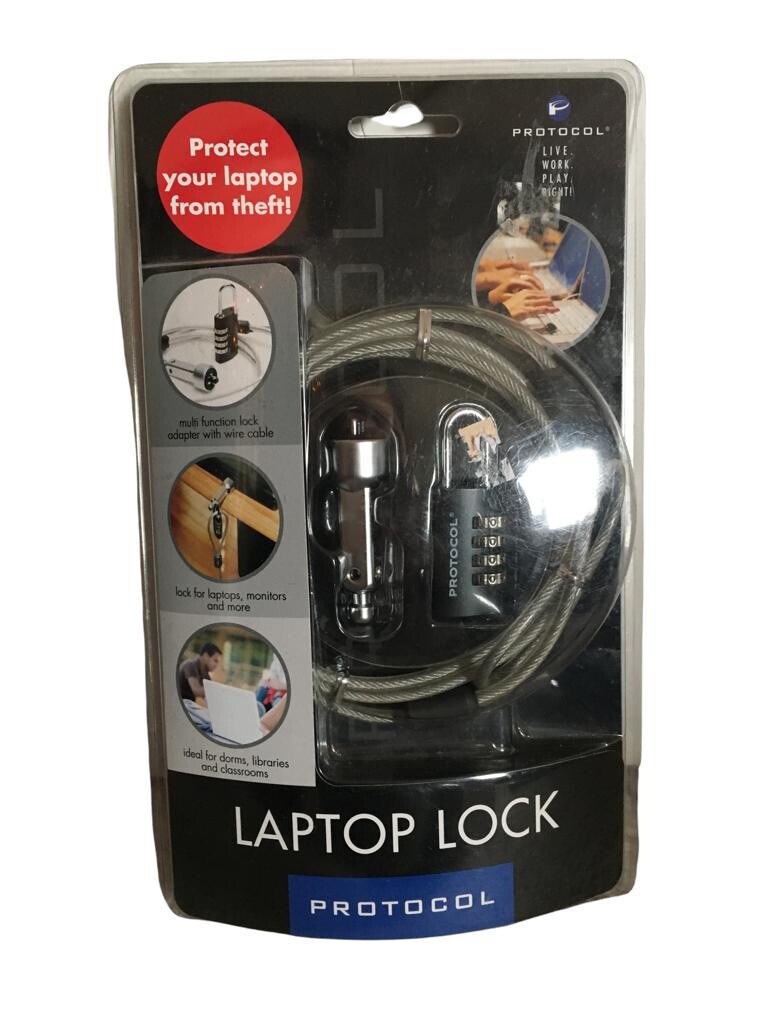 New Protocol Secure Laptop Cable Selectable Combination Lock Anti-Theft