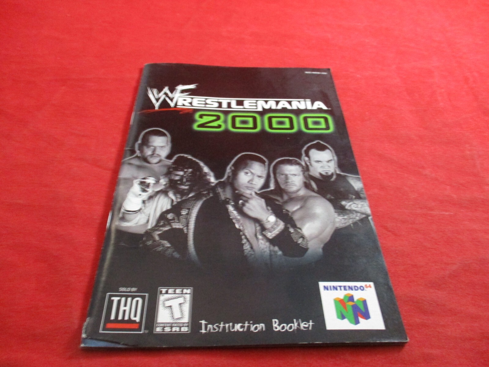 Wrestlemania 2000 Nintendo 64 N64 Instruction Manual Booklet ONLY