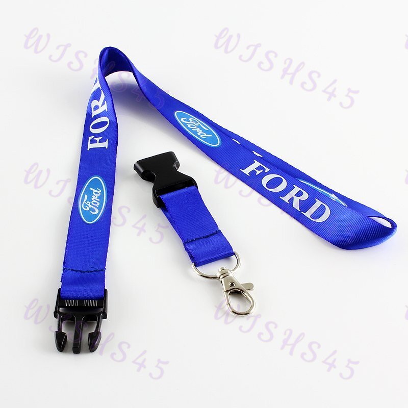 Quick Release Keychain Neck Strap For Ford Blue Lanyard Neck Strap
