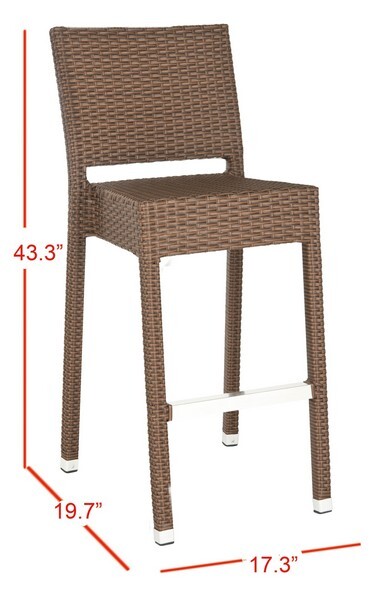 Safavieh Bethel Indoor / Outdoor Bar Stool, Reduced Price 2172710385 FOX5201B
