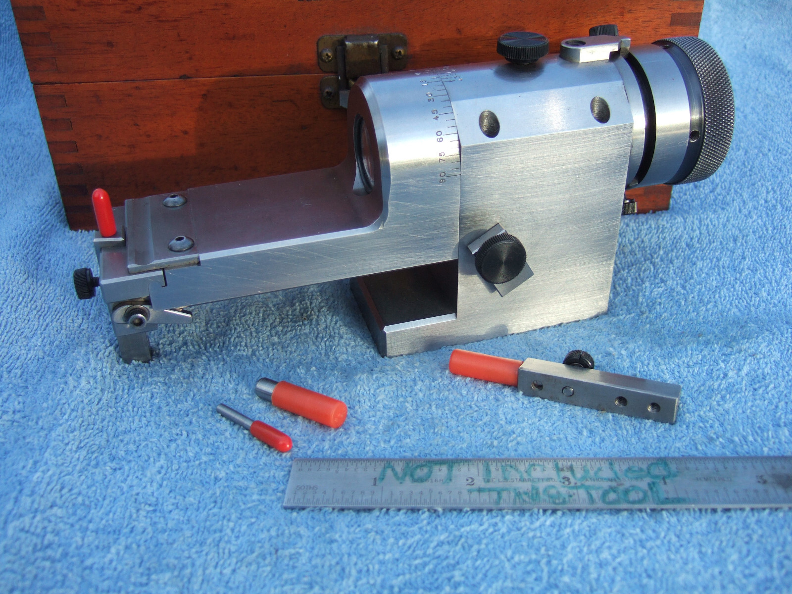 HERMANN SCHMIDT "KR" CLEARVIEW RADIUS&ANGLE WHEEL DRESSER USED W/BOX TOOLMAKER Z
