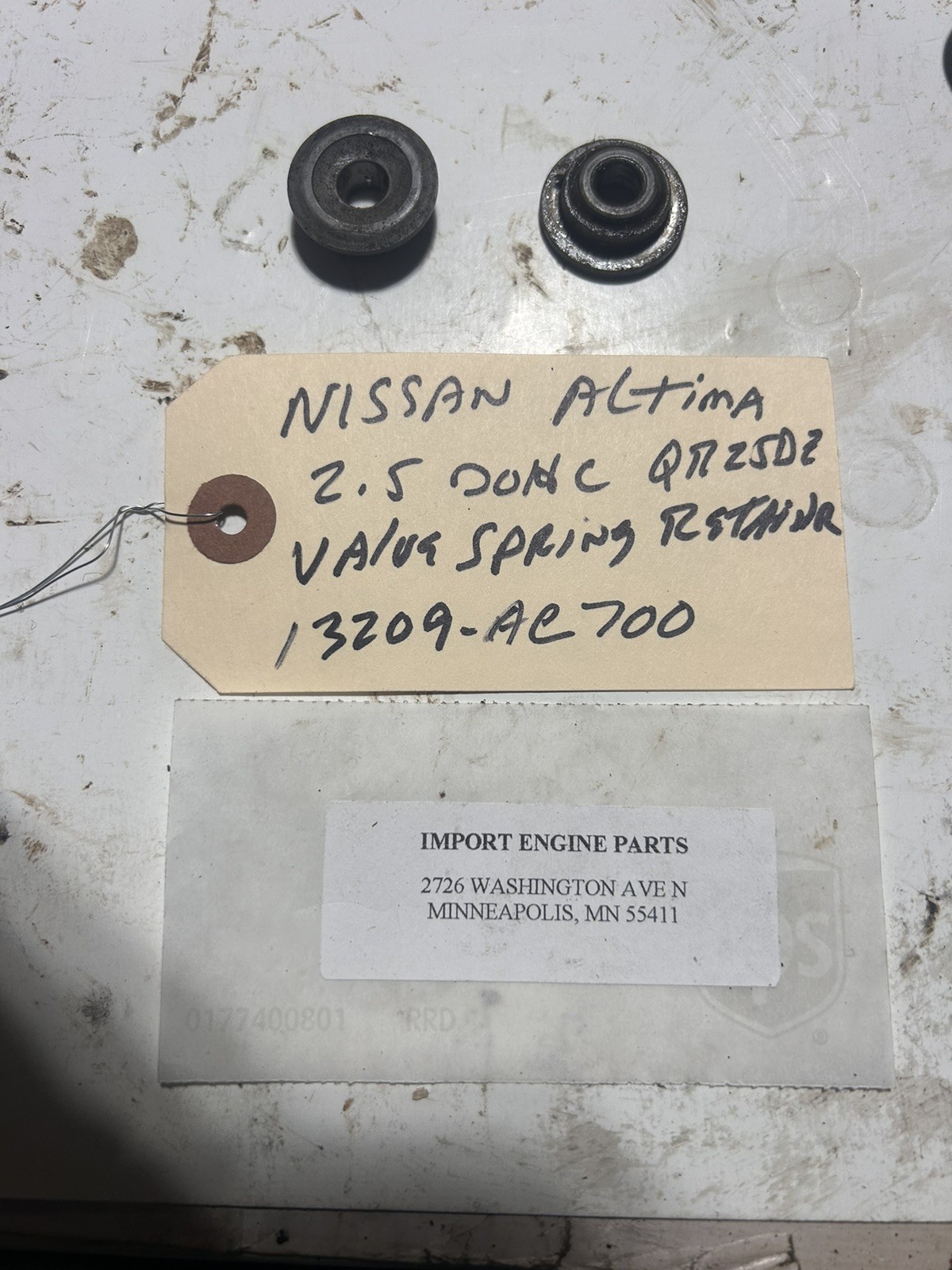 VALVE SPR. RETAINER *USED* FITS NISSAN ALTIMA 2488c QR25DE 2007-2013 13209-AC700
