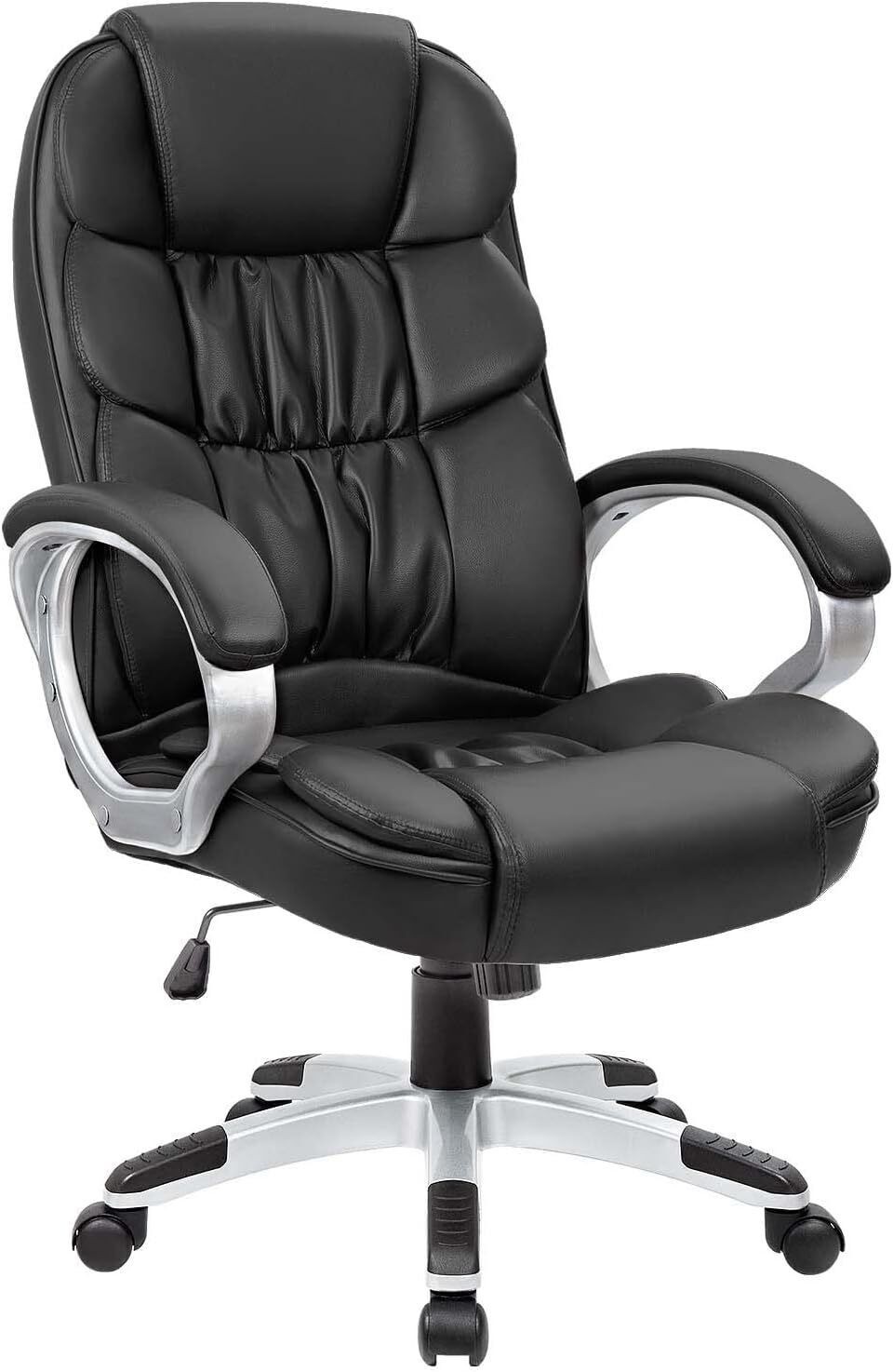 Office Chair High Back Computer Desk Chair PU Leather Adjustable Height Swivel