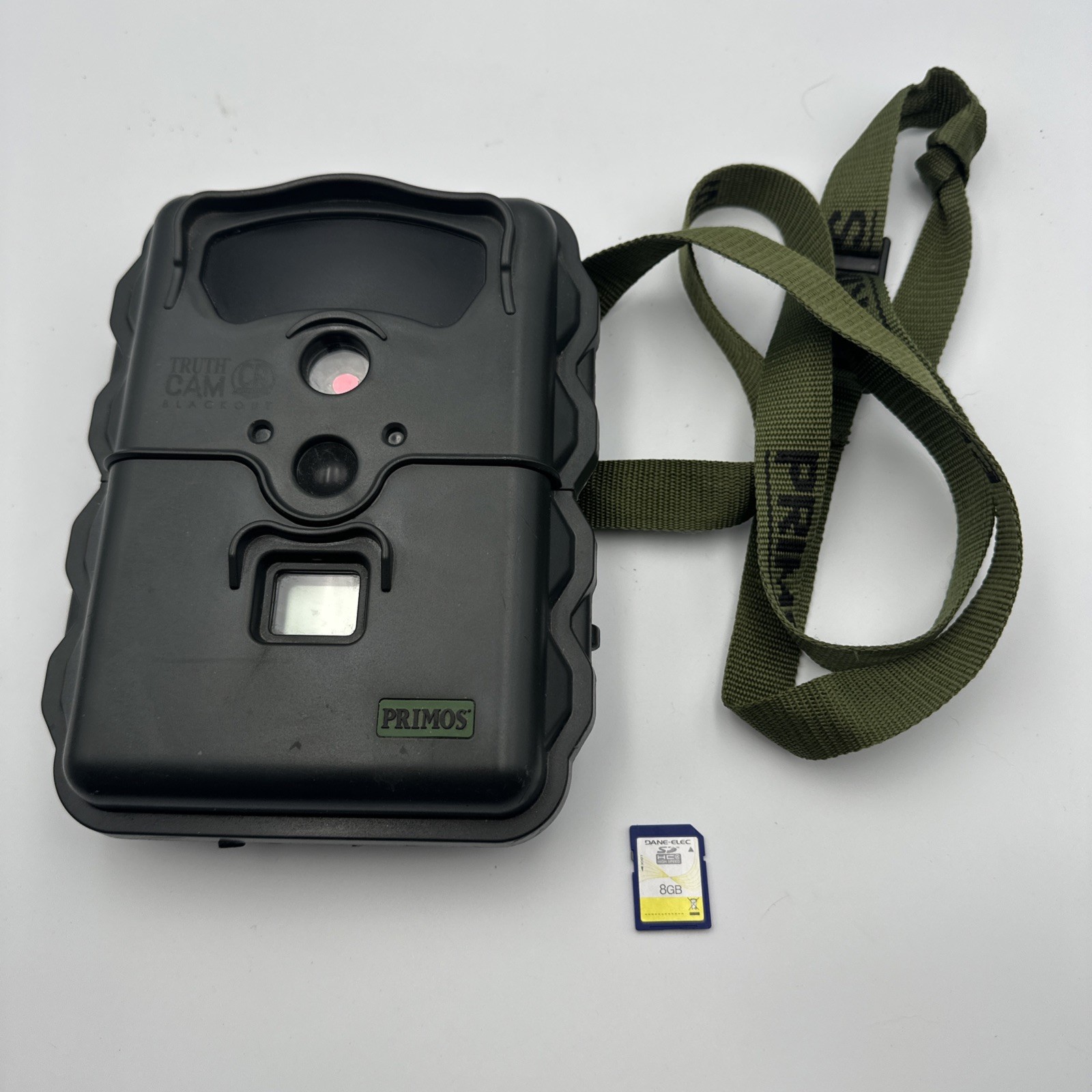 Primos Truth Blackout Trail Camera Cam CR 63037 - Untested w/ Strap & SD Card