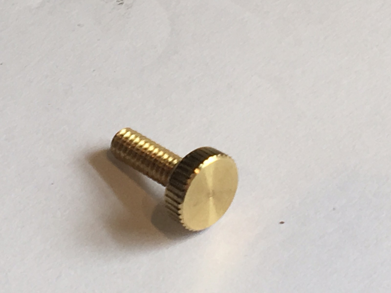 NEW SOLID BRASS KNURLED HEAD THUMB SCREW #8/32 THREAD 1/2" SHANK 3/8" DIA