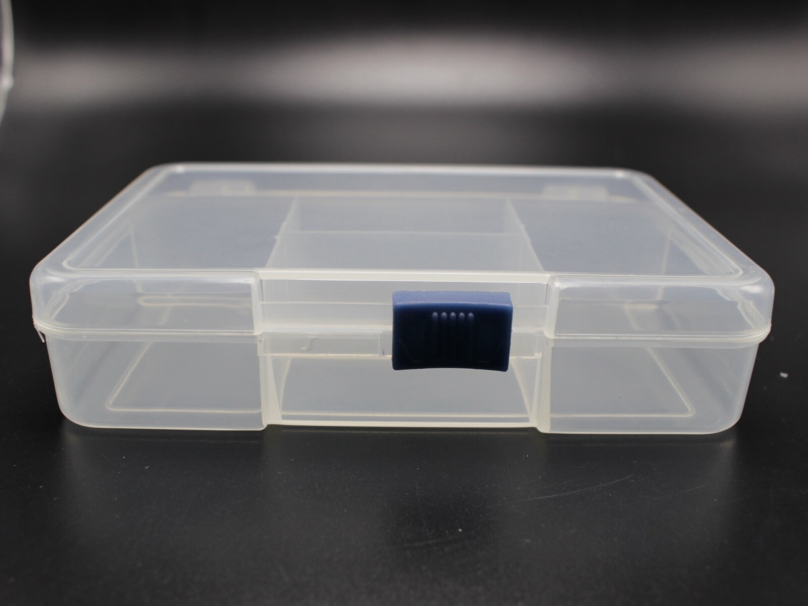 Clear Plastic Box Jewelry Beads Display Compartment Storage Container Case 144mm