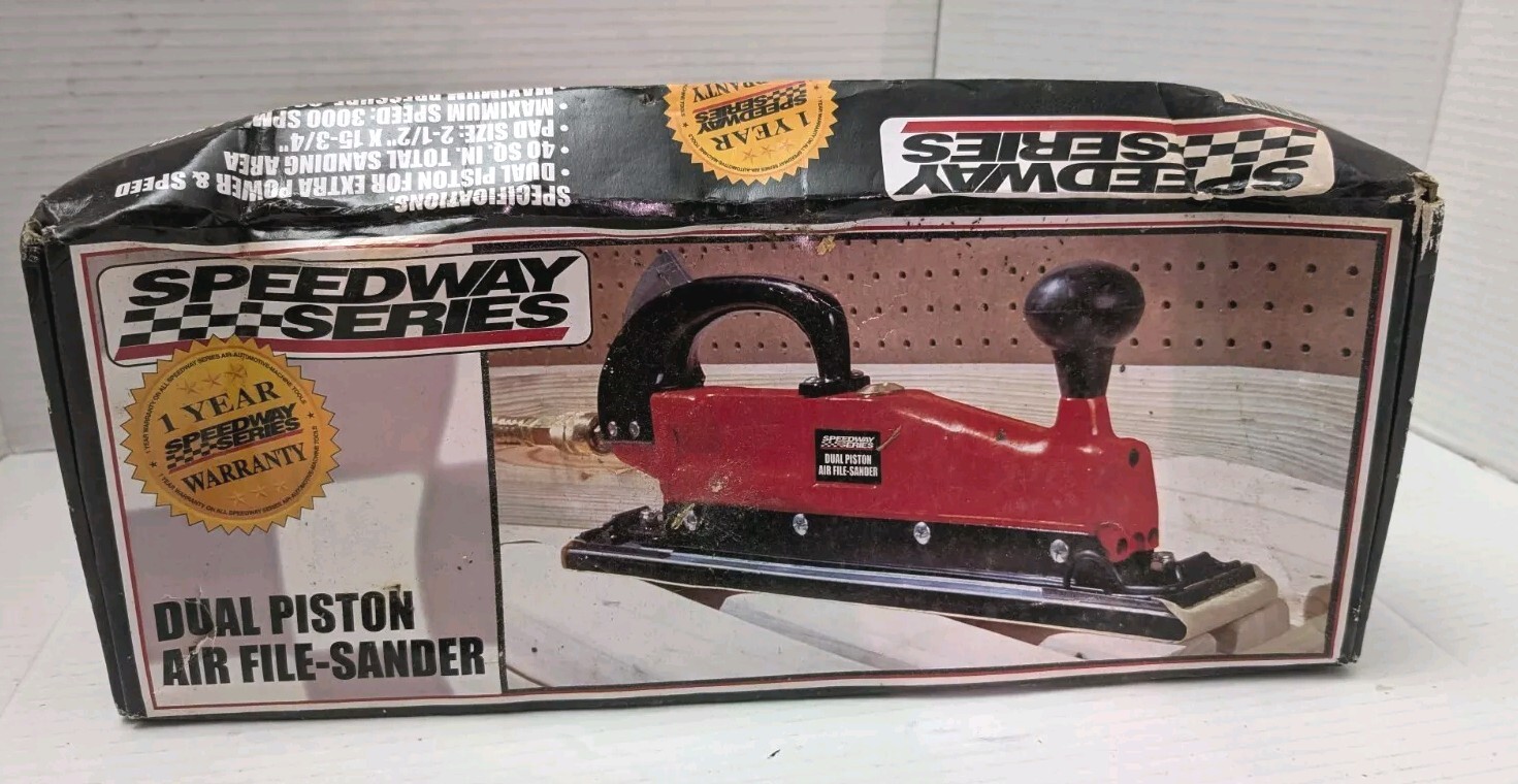 SANDER - SPEEDWAY SERIES DUAL PISTON STRAIGHT LINE BODY SHOP SANDING TOOL