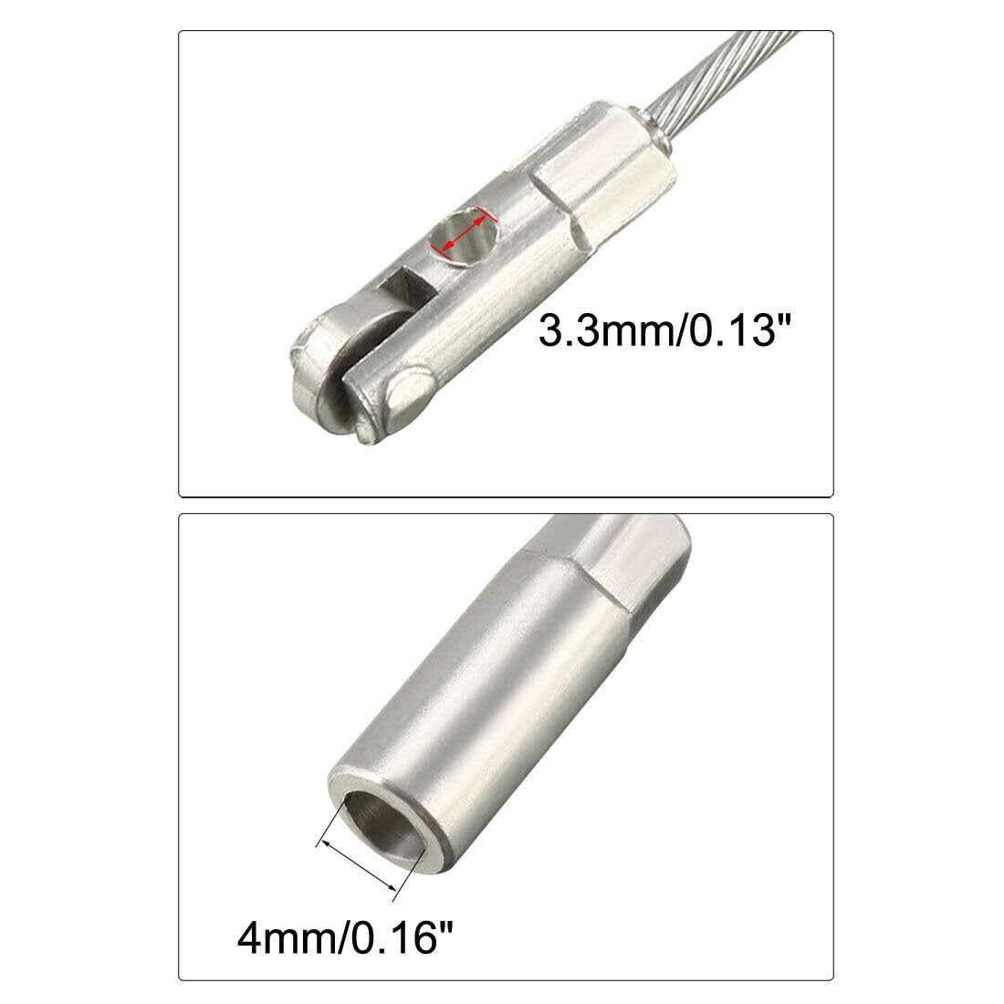 5PCS 117mm Fish Tape Leader Wire Cable Puller with Roller for 4mm Wire Puller