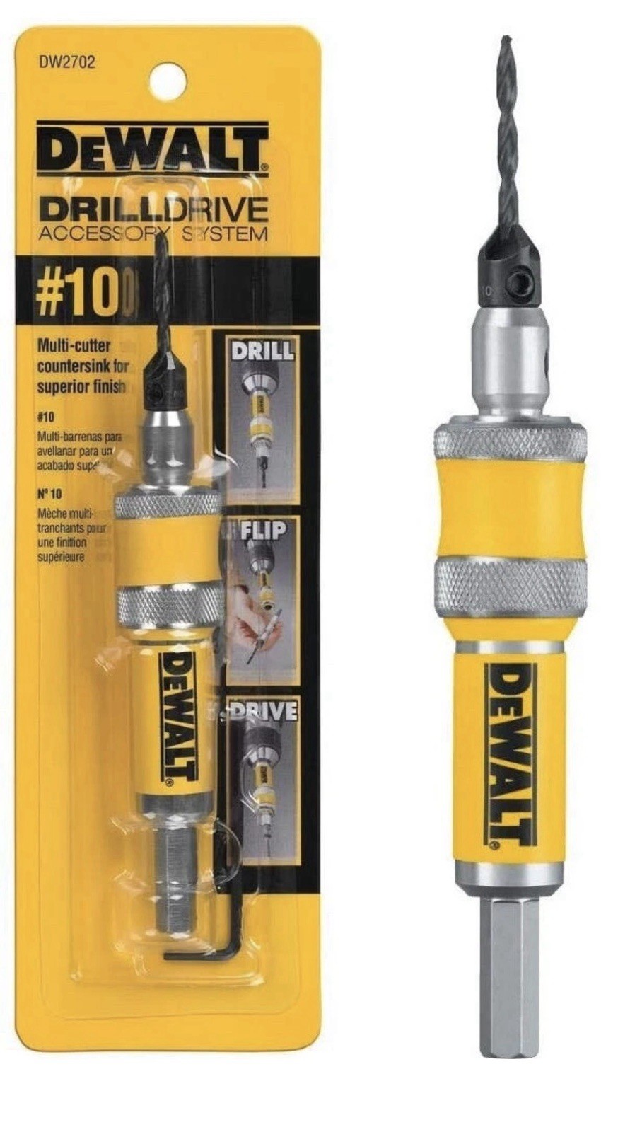 DEWALT Drill Flip Drive Kit DW2702 Screw size #10 new
