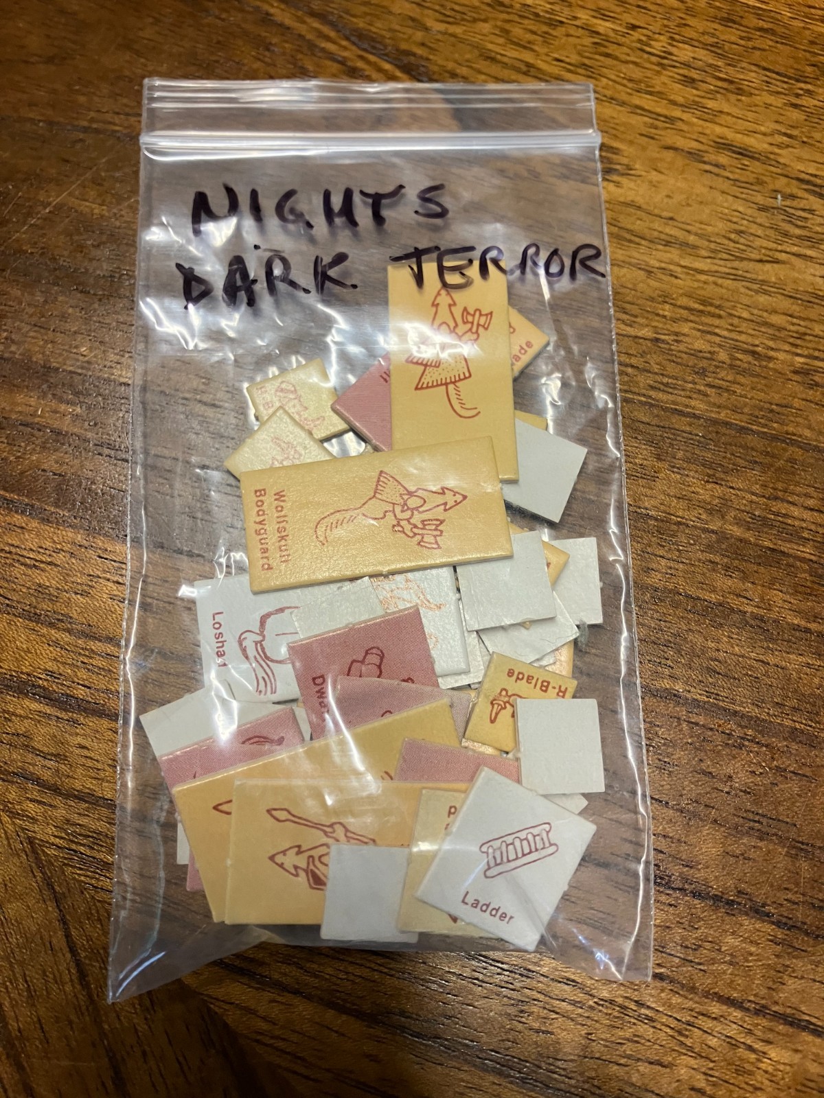 Dungeons & Dragons B10 Night's Dark Terror - Vintage - Map + some counters