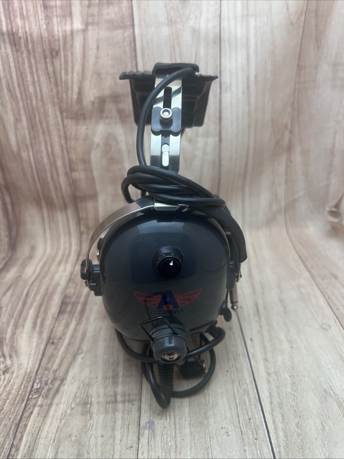 Vintage Aviation Communications Pilot Headset Model AC-200 Grey Color