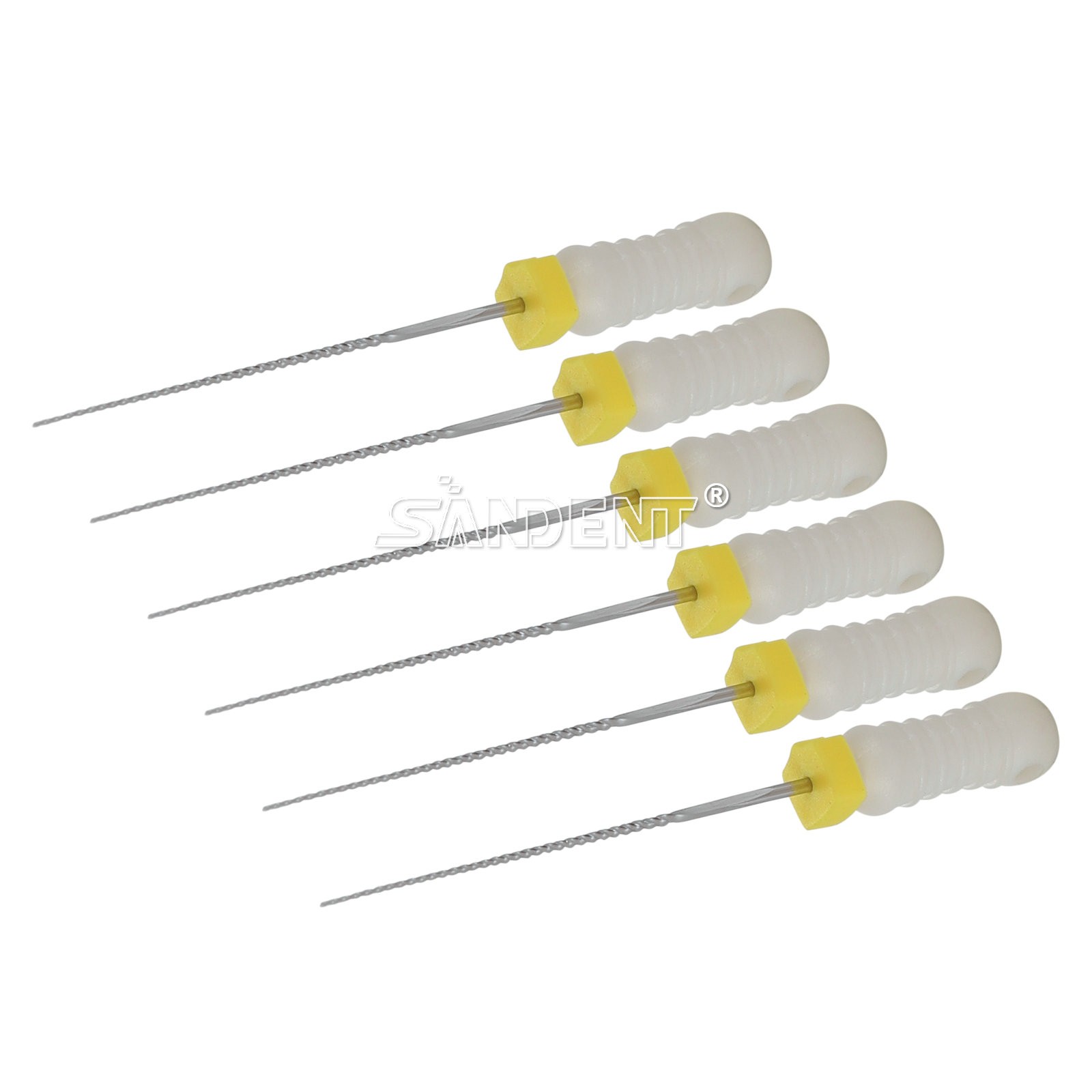 SANDENT Dental Endo 25mm stainless steel K-file 6-file per blister