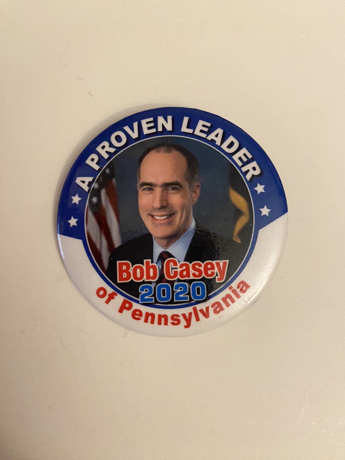 Bob Casey Of Pennsylvania 2020 Pin Back Button P82