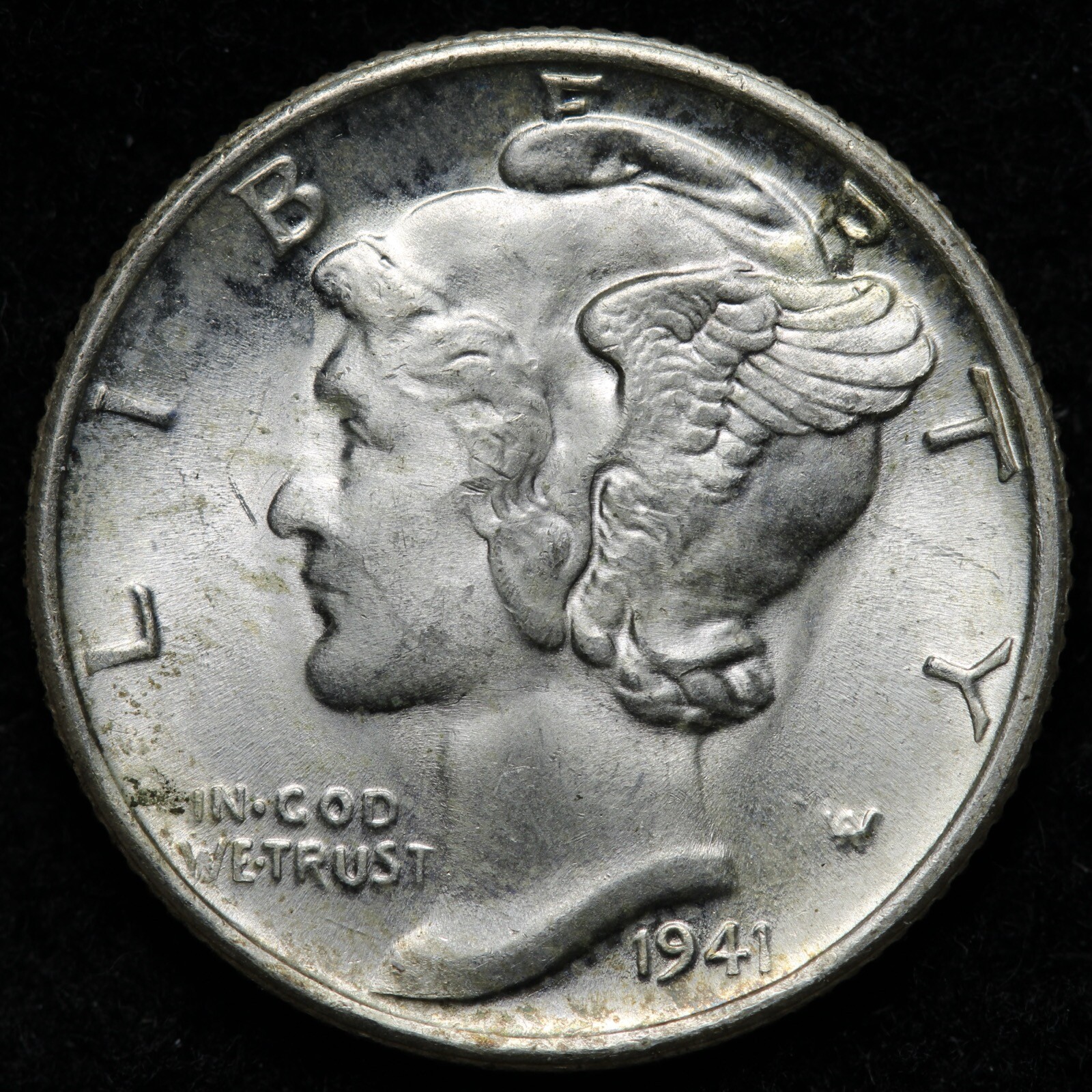 1941-S Mercury Silver Dime GEM BU *UNCIRCULATED* MS E262 RKL