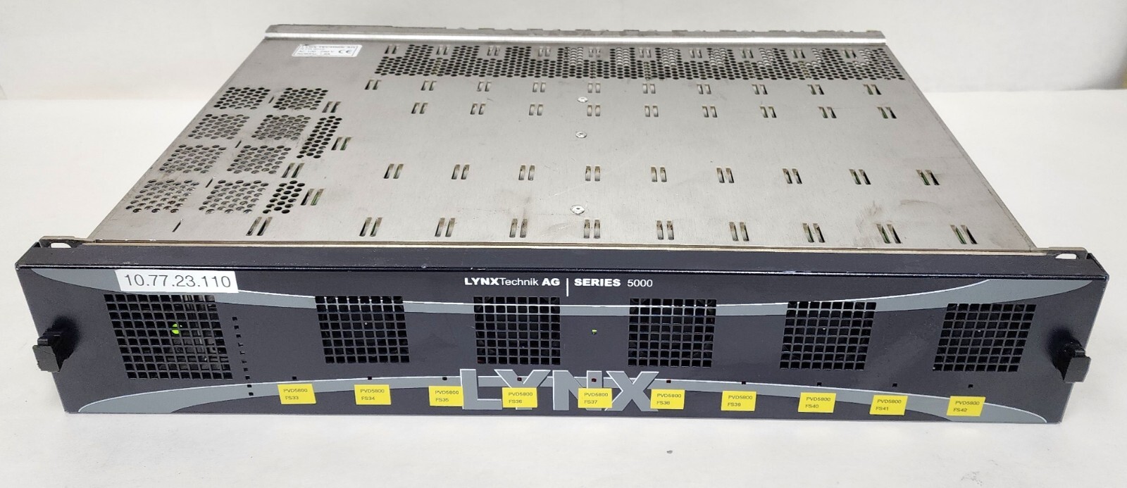 LYNX Technik Series 5000 RFR-5012 2RU Rack Frame w/10x PVD-5800