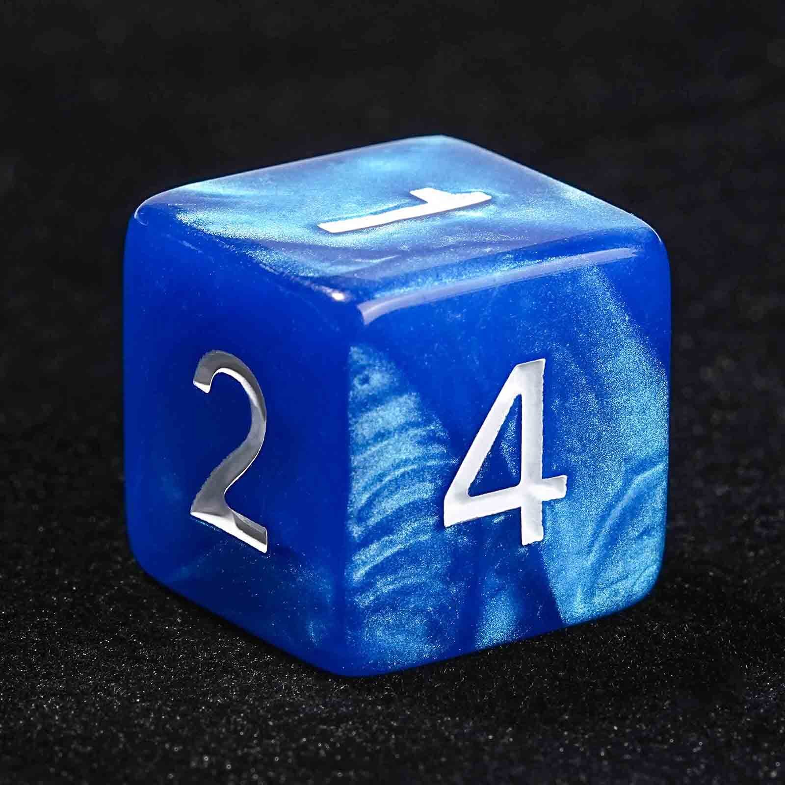 Poly DND Dice Set Polyhedral Plastic Die 7PCS Blue Dungeons and Dragons D&D RPG