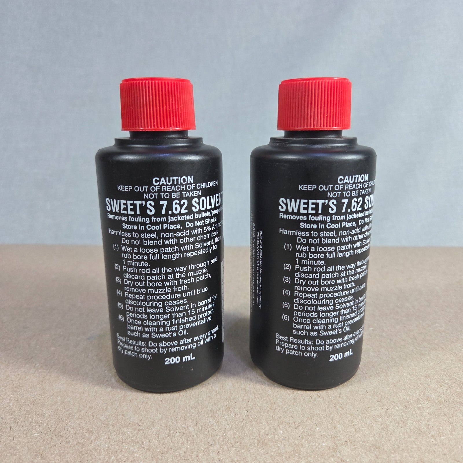Sweet's 7.62 Solvent 2-Pack Bundle (200mL each) - Heavy Duty Bore Cleaner New