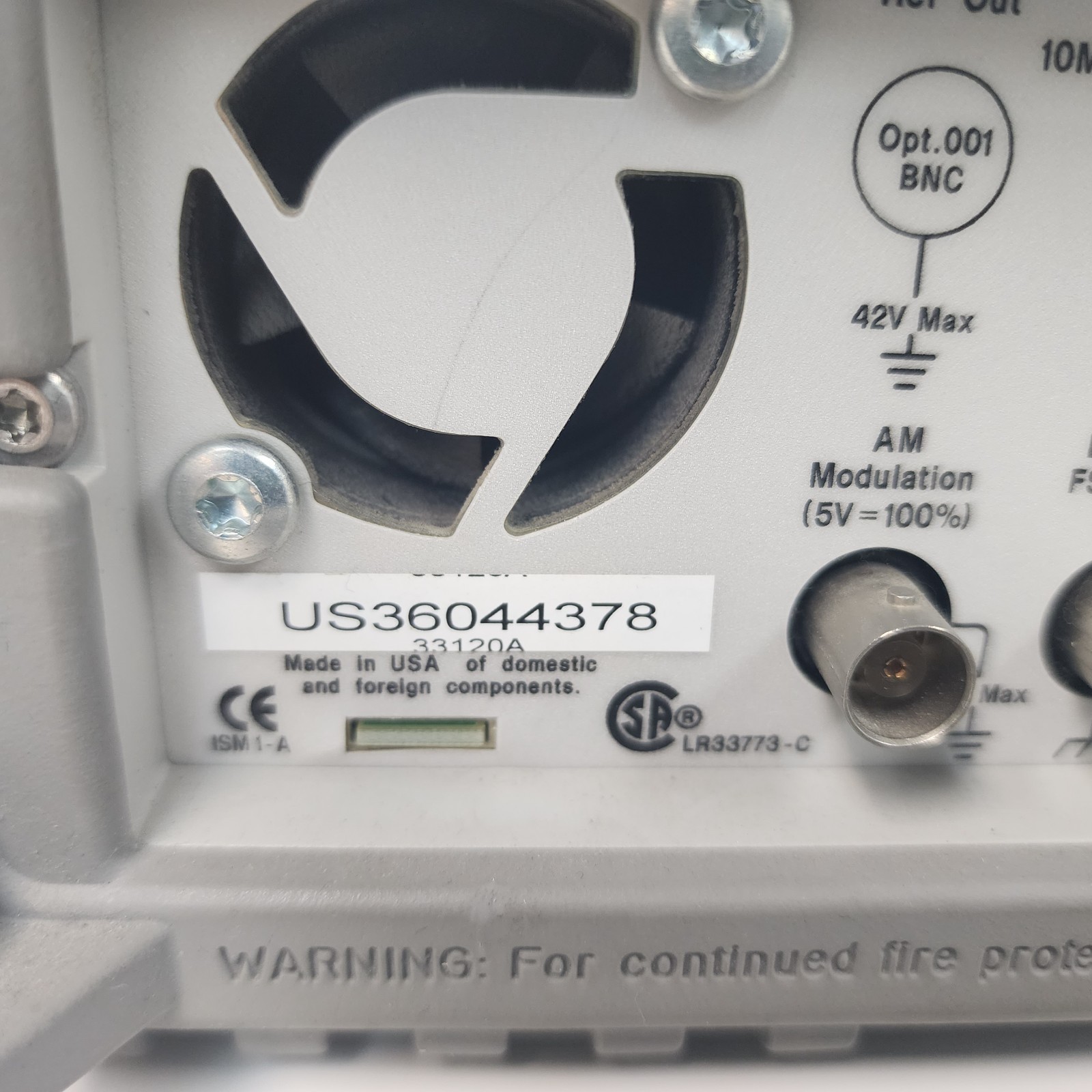 Keysight 33120A 15MHz Function/Arbitrary Waveform Generator