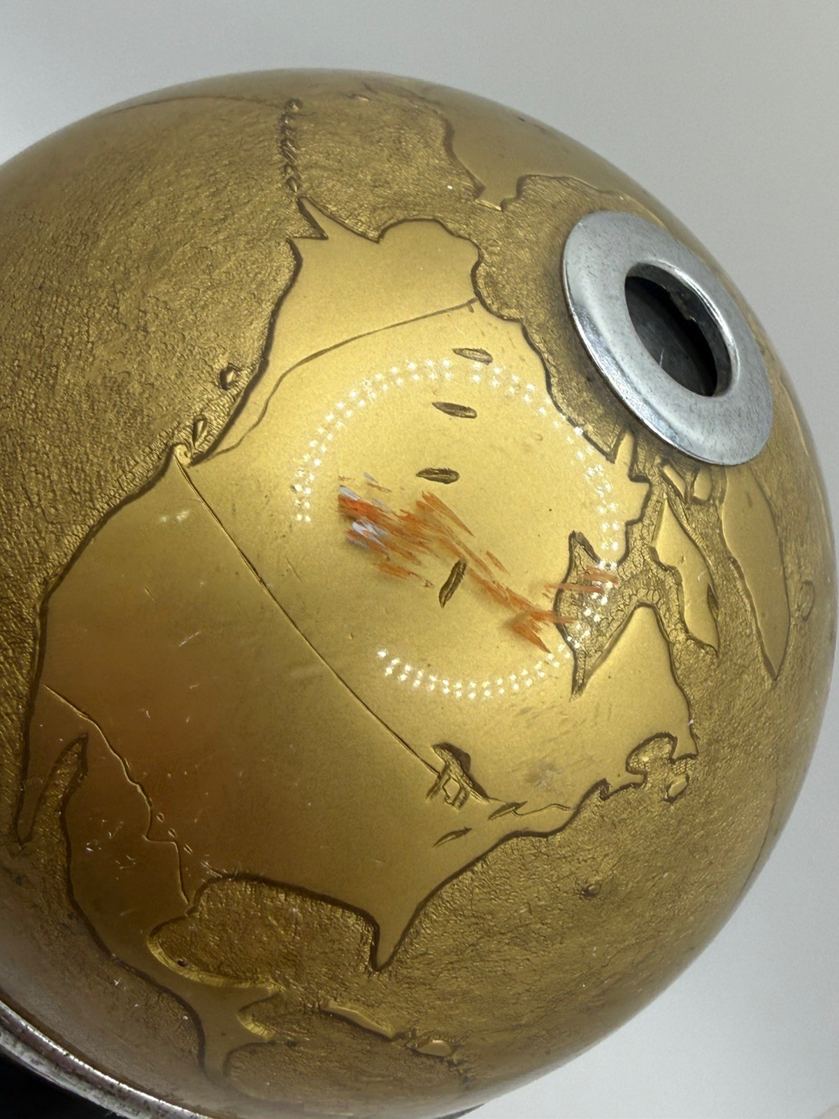 Vintage 6” Battery Powered Globe Pencil Sharpener Works Read Description