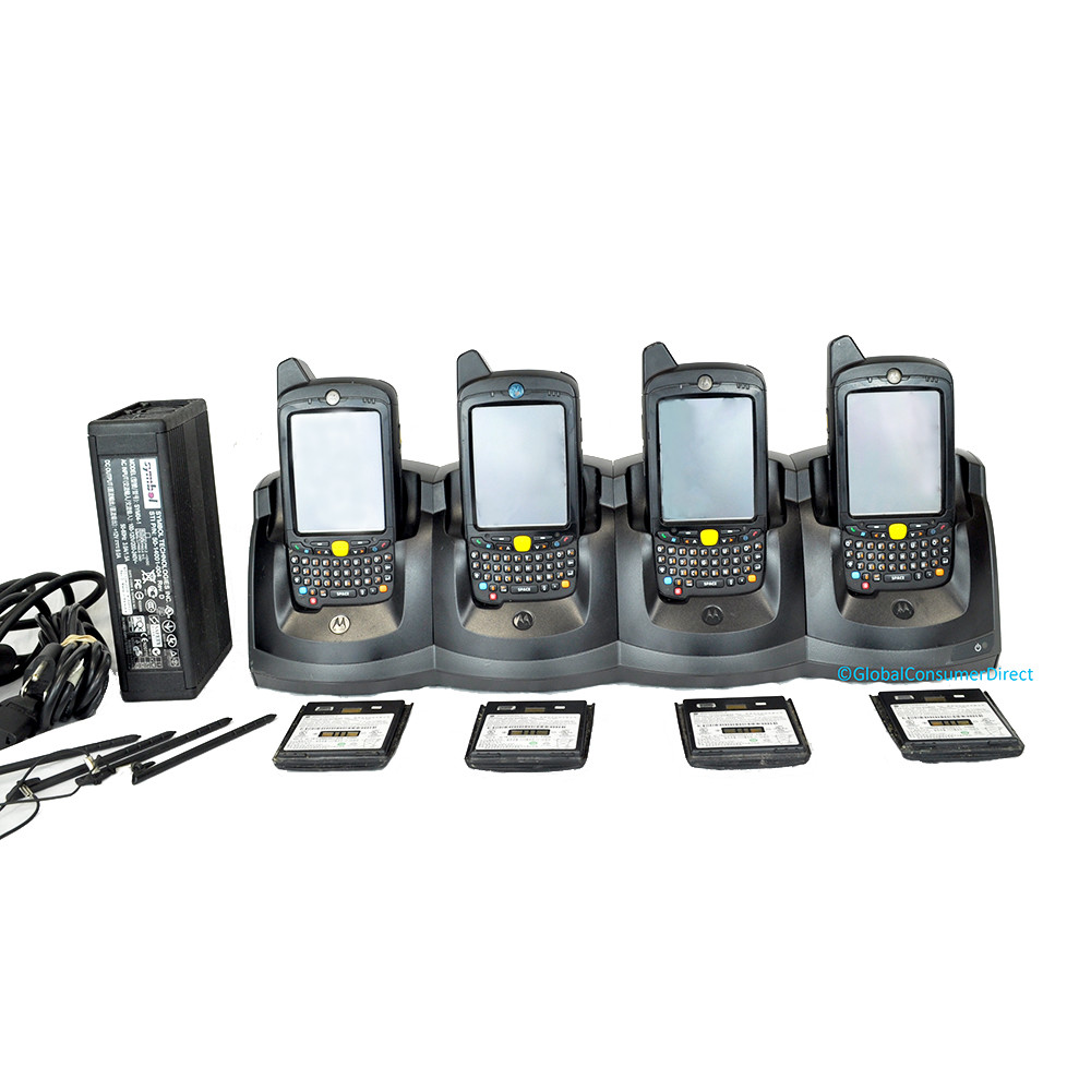 LOT OF 4x Motorola MC65 MC659B-PB0BAA00100 1D/2D WM6.5 GSM CDMA Barcode Scanner