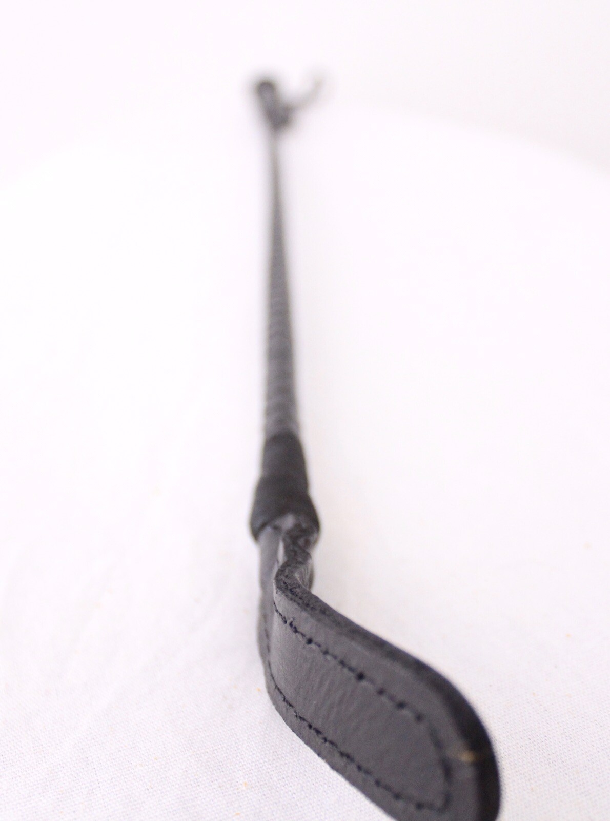 Riding Crop Horse Whip, Genuine Braided Leather Grip,Shaft & Leather Slapper