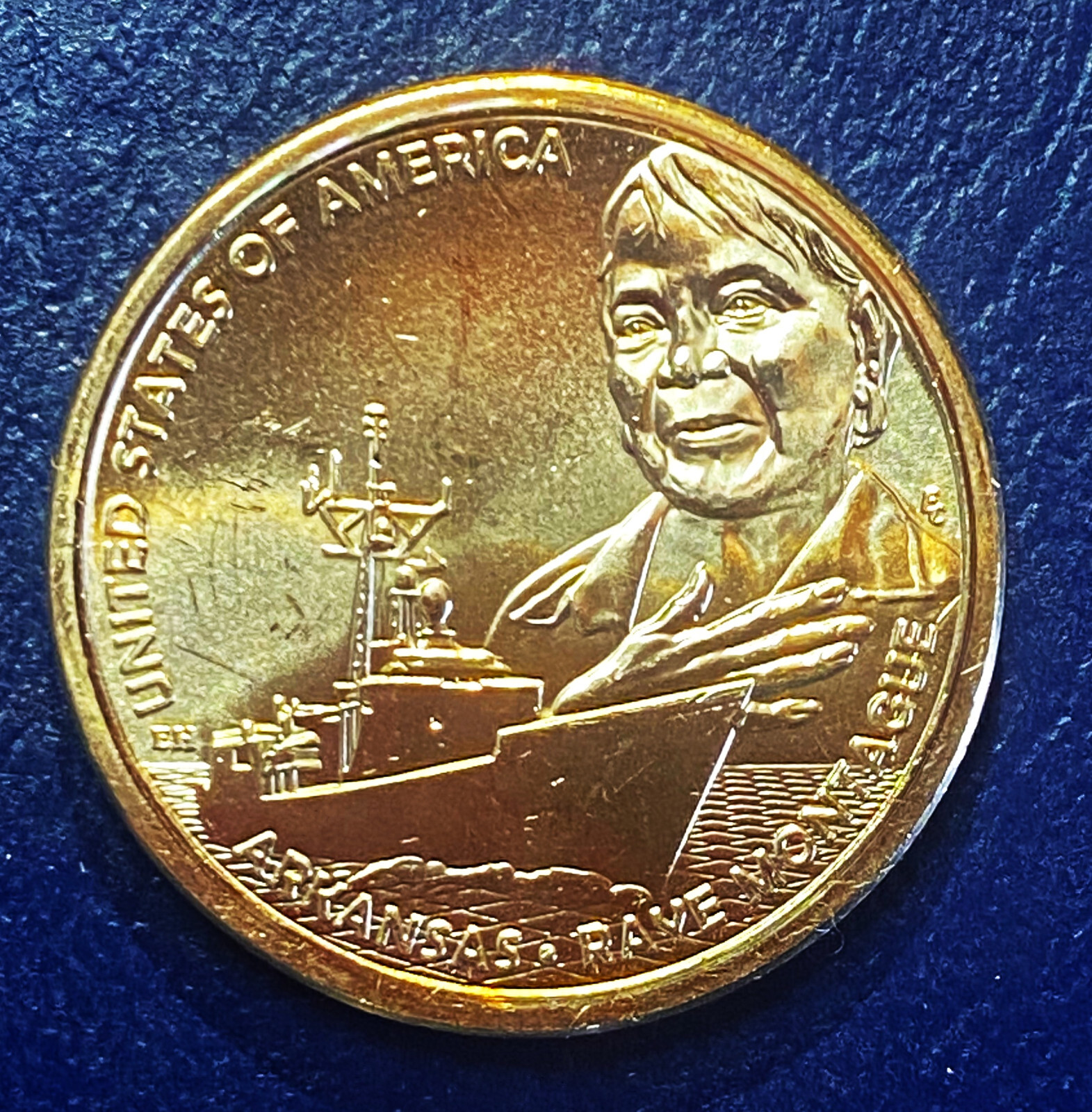 2025 D BU Arkansas American Innovation Dollar Raye Montague Navy Frigate fr Roll