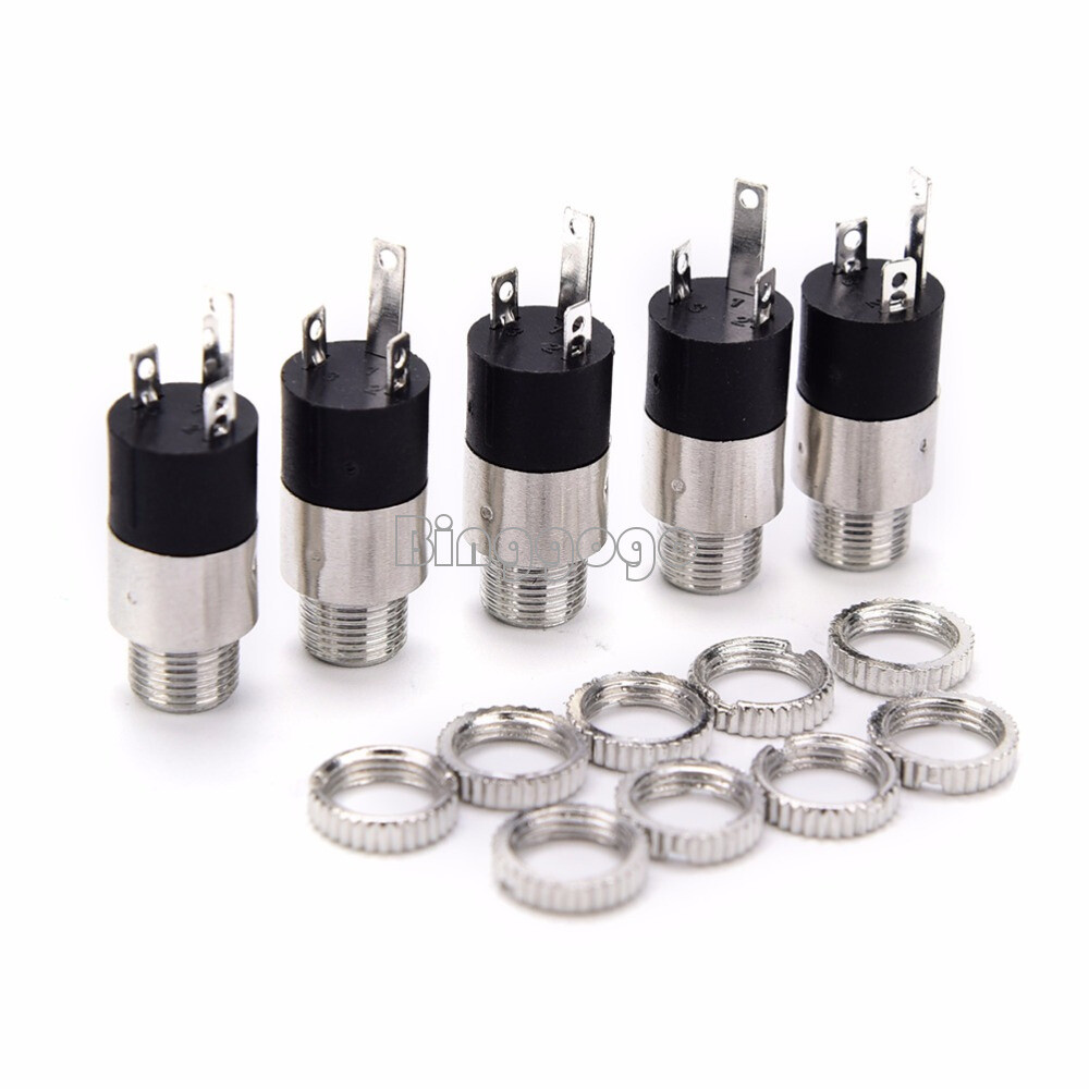 10pcs X PJ-392 3pin 3.5mm stereo headphone audio jack socket plug with groove