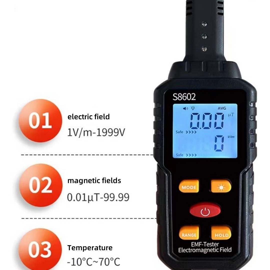 3 in 1 EMF Meter,Emf Reader,Electromagnetic Field Radiation Detector,Emf Tester
