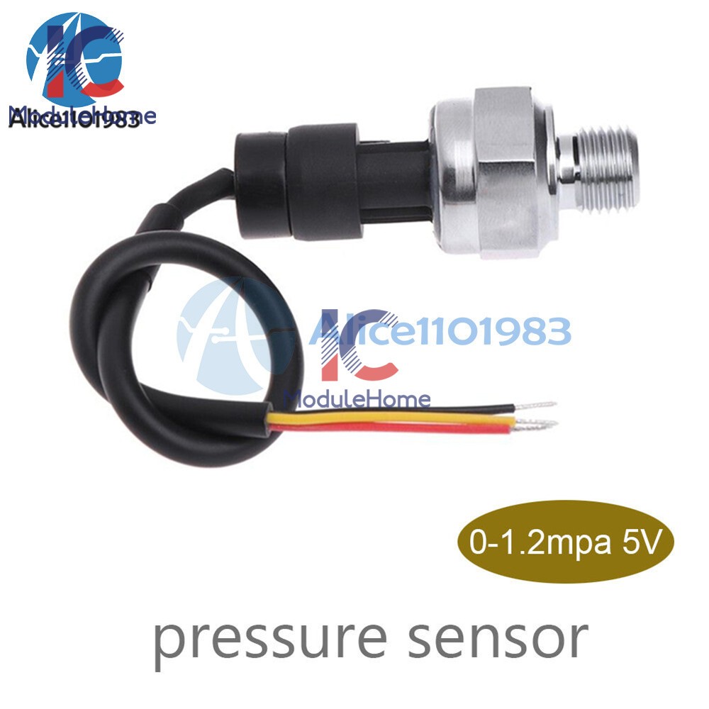 DC5V 0-1.2 MPa G1/4 Pressure Transducer Sensor For Oil Fuel Diesel Gas Water Air