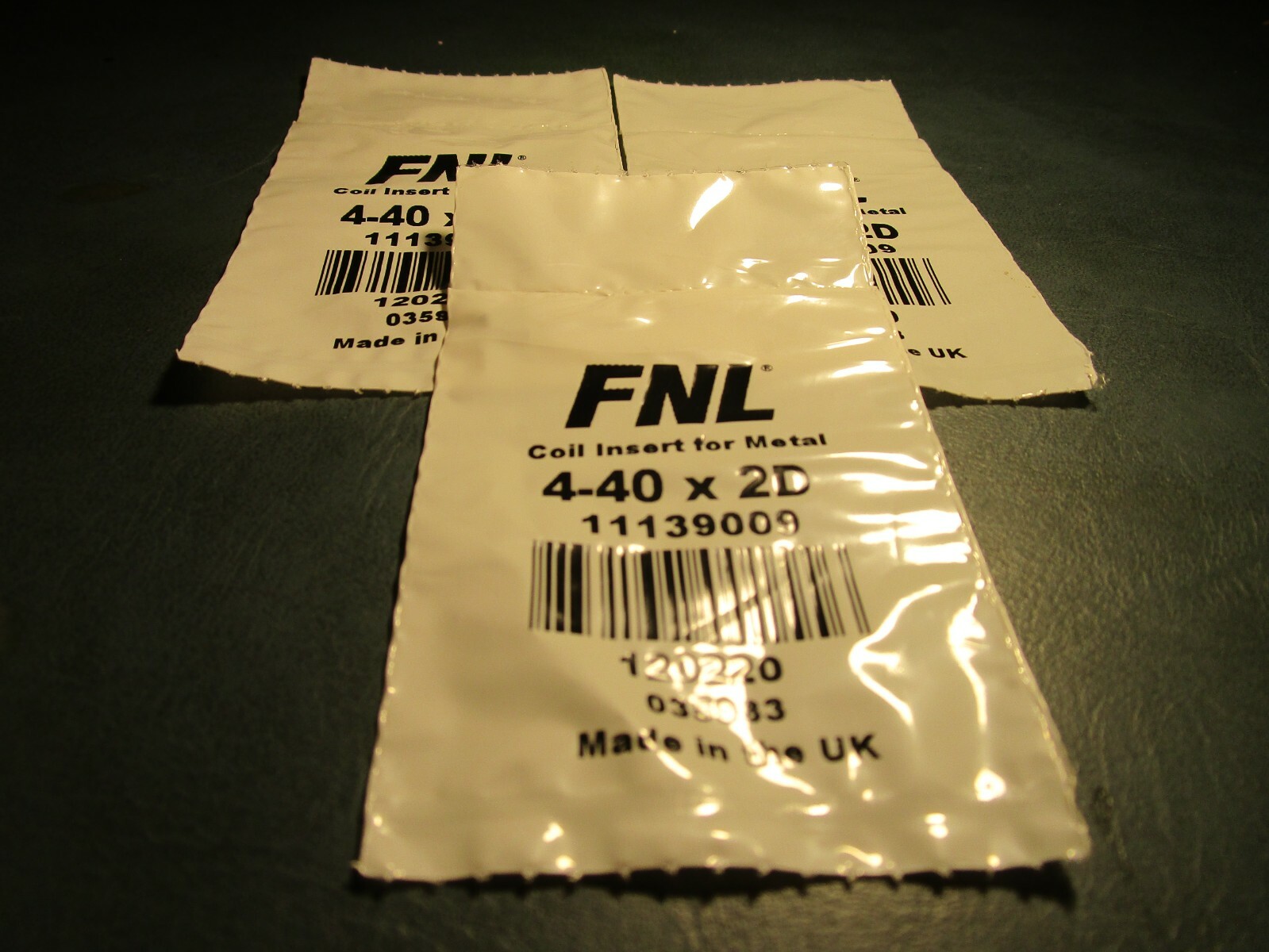 (9) #4-40 x 2D UNC 18-8 S/S Free Running Wire Insert