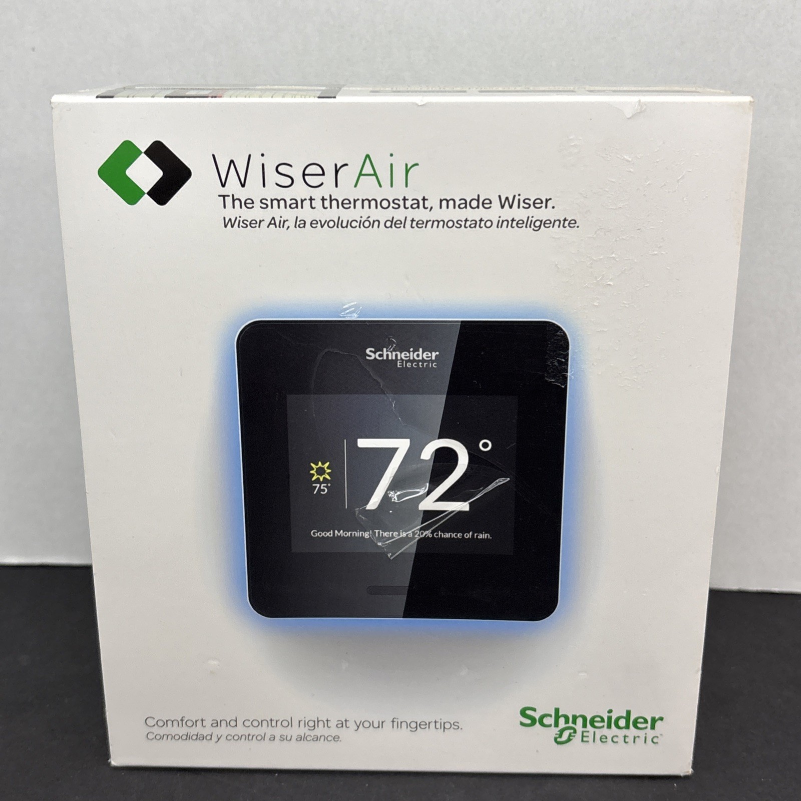 Schneider Electric Wifi Smart Programmable Thermostat Wiser Air Touchscreen Home