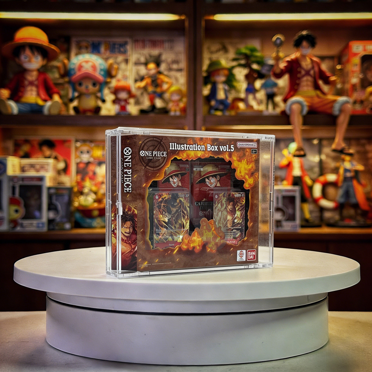Case magnetic UV Box acrylic display for One Piece Illustration Box Vol. 5