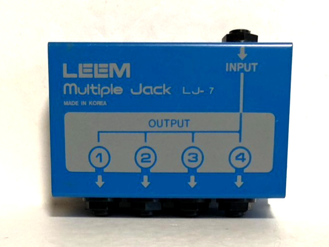[W/box] LEEM LJ-7 Multiple Jack Convenient conversion box From Japan Free Ship