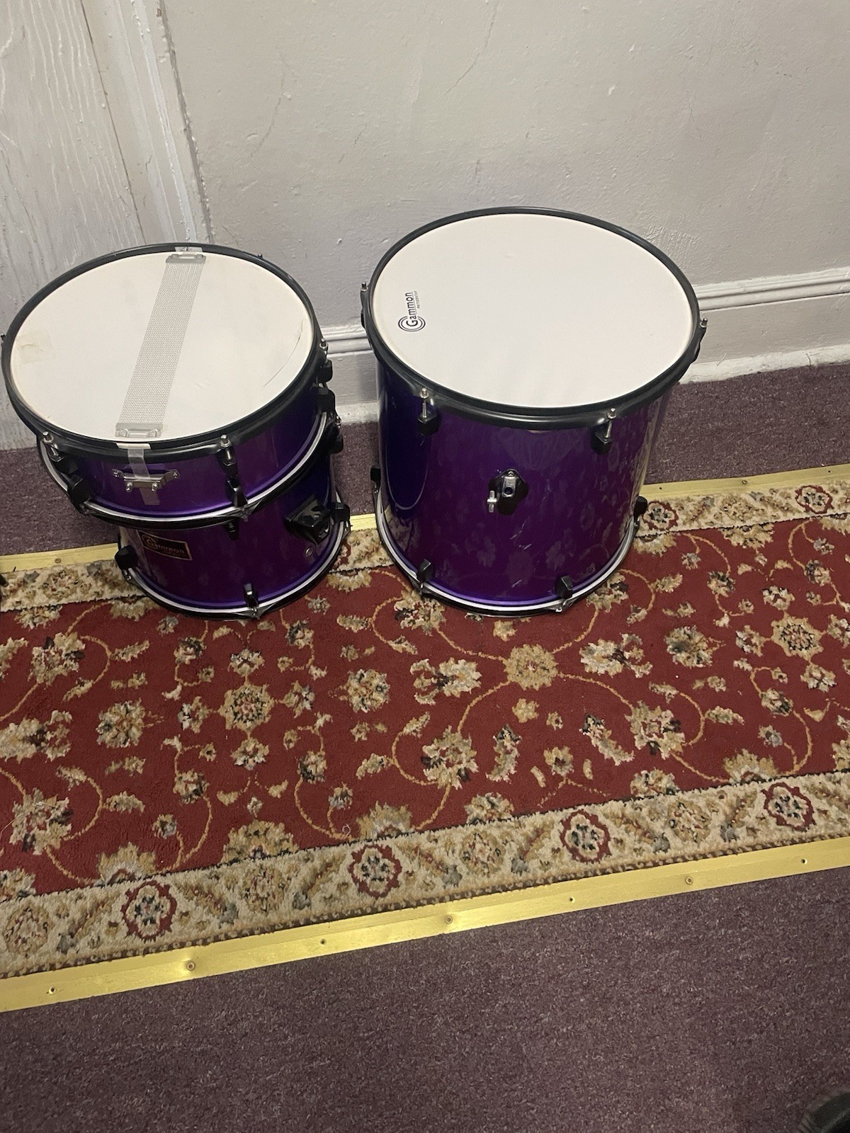 purple drum set