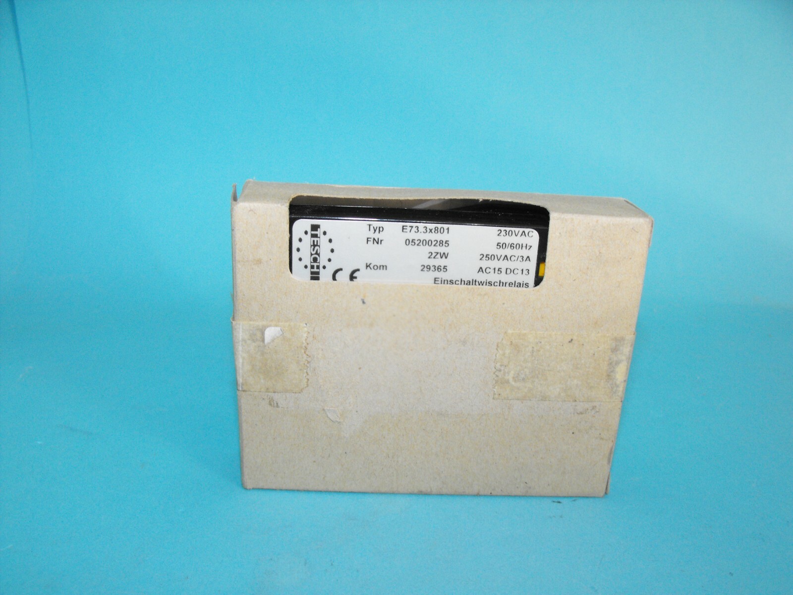 Tesch E73x2VB.time relay.E73.3x801.05200285.NEW