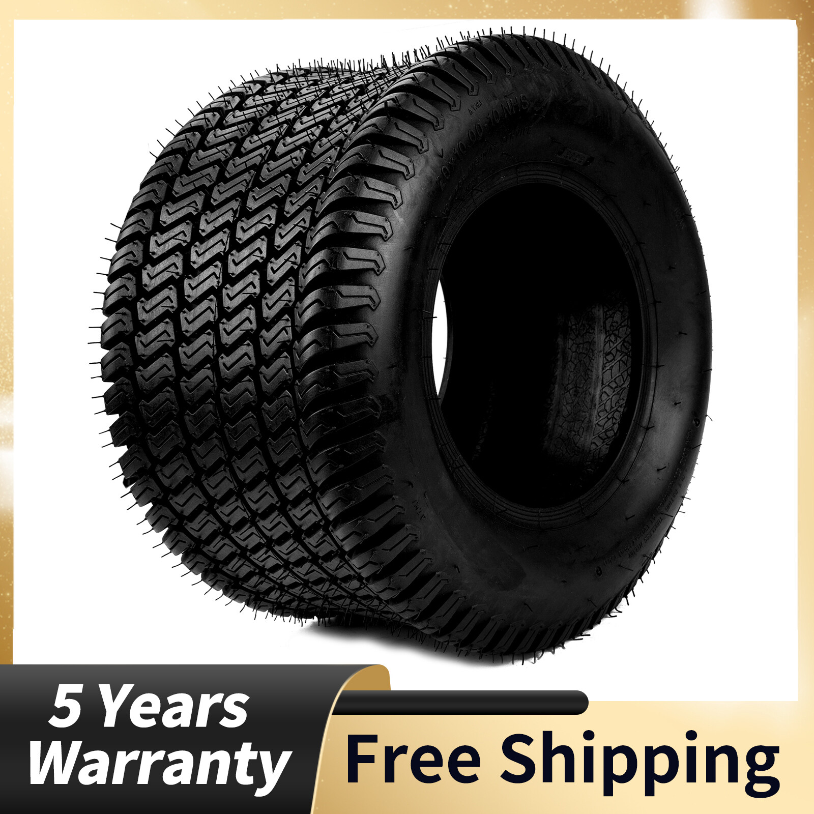20x10-10 ATV Tires 20x10x10 Tire 4PR Lawn Mower Go Kart All Terrin Tubeless 1PC