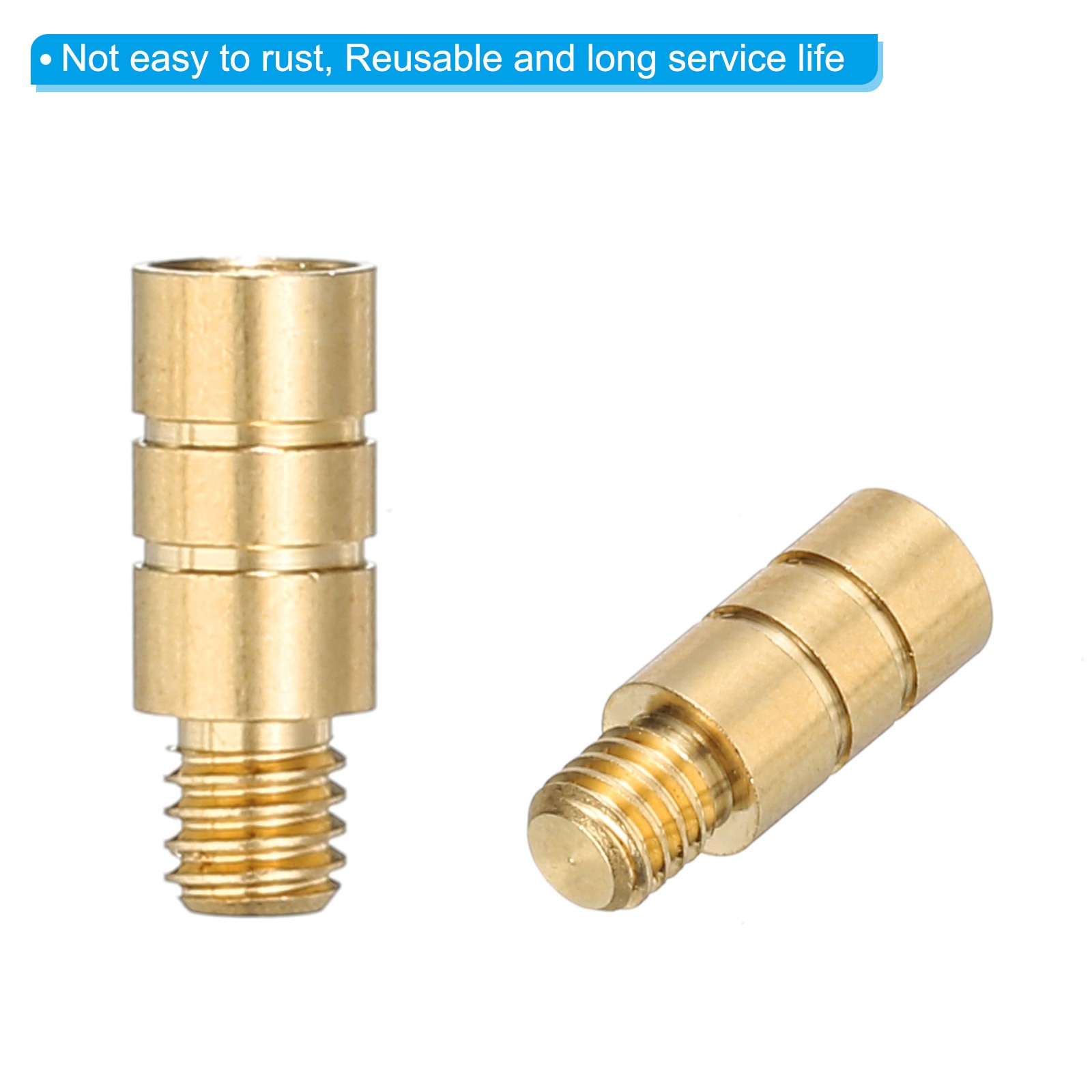 6Pcs Dart Weights 2g Brass Add Accentuator 2BA Thread Gold Silver