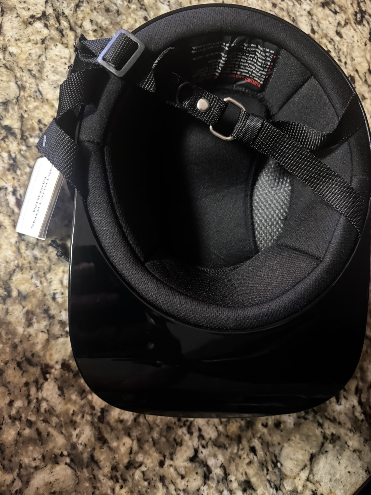 Baseball Pro DOT Half Helmet / Gloss Black